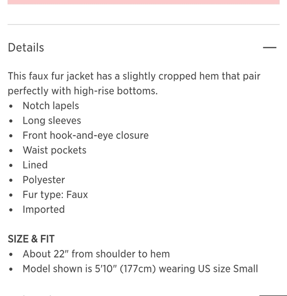 Faux Fur Coat CC California - Picture 2 of 2